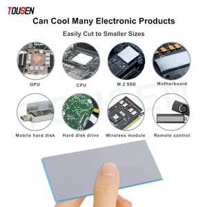 Cao dẫn điện Vật liệu giao diện nhiệt Silicone Pad cho Vrms BGAS Asics dsps CD Rom DVDROM 6.0 wát/mét - Product Image 3