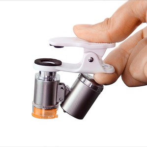 携帯電話クリップ顕微鏡<span class=keywords><strong>60</strong></span>倍の冷温光アンティーク識別2LED1UVライト - Product Image 6