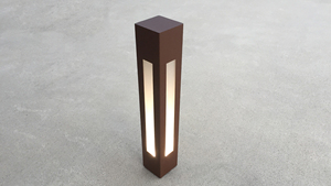 Lámpara de Jardín de Acero Corten Estilo Art Deco, Resistente a la Intemperie y con Encanto Rústico, Dimensiones Personalizables para Jardines - Product Image 3