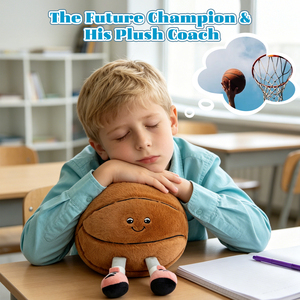 ตุ๊กตาบาสเก็ตบอลน่ารักพร้อมรองเท้าเรืองแสงในที่มืด ตุ๊กตาผ้าเนื้อนุ่ม ของขวัญสำหรับเด็ก ของขวัญสำหรับงานเลี้ยงฉลองทารก ของขวัญวันเกิด ของตกแต่งห้อง - Product Image 3