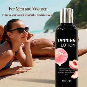 Loción Bronceadora Vegana de Marca Privada, Crema Aceleradora de Bronceado Intensivo, Gel Bronceador Corporal Herbal para Solárium - Product Image 5