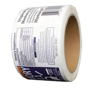 Etiqueta Adhesiva de Vinilo Impermeable Impresa Personalizada, Rollo de Etiquetas con Estampado en Frío/Dorado - Product Image 2