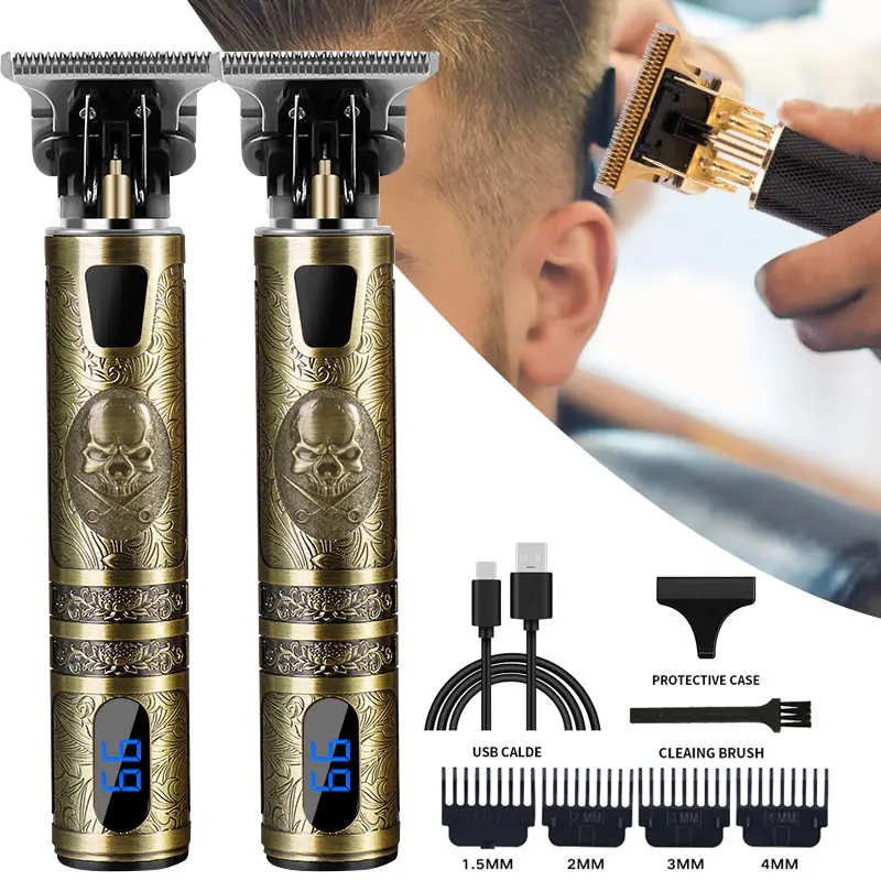 Hete Verkoop Haarsnijmachine Tondeuse Oplaadbare Scheerbaard Trimmer Professionele Mannen Haar Snijmachine Baard