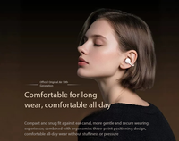 Écouteurs intra-auriculaires sans fil élégants à clipser, son haute fidélité, port sans pression