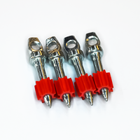 Clous à béton avec goupilles d'entraînement de rondelle en plastique pour outils à grande vitesse Chapeau d'actionnement de 3/8 ''de diamètre avec trou pour les yeux