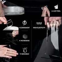 Cinta Adhesiva de Doble Cara Nano Impermeable, Reutilizable y Lavable para Montaje en el Hogar, Venta al por Mayor de Fábrica