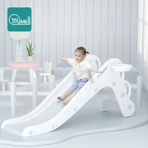 Grosir 2 1 slide ayunan-Grosir Set Mainan Geser Plastik Bayi Berkualitas Tinggi Dalam Ruangan untuk Tempat Bermain Anak-anak dan Bermain Ayun