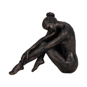 Scultura decorativa di ballerina che riposa, statuetta ornamentale per casa, ufficio, scaffale, soggiorno. - Product Image 1