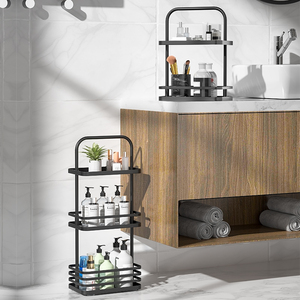 WIREKING Standing type 2tier 3 tier metal bathroom <strong>shower</strong> caddy with handle Bathroom Storage <strong>Shelving</strong> - Product Image 2