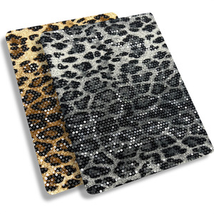 Tela de Lentejuelas Bordadas con Estampado de Leopardo Elástica de 3mm, Precio de Fábrica al por Mayor, en Existencia - Product Image 5
