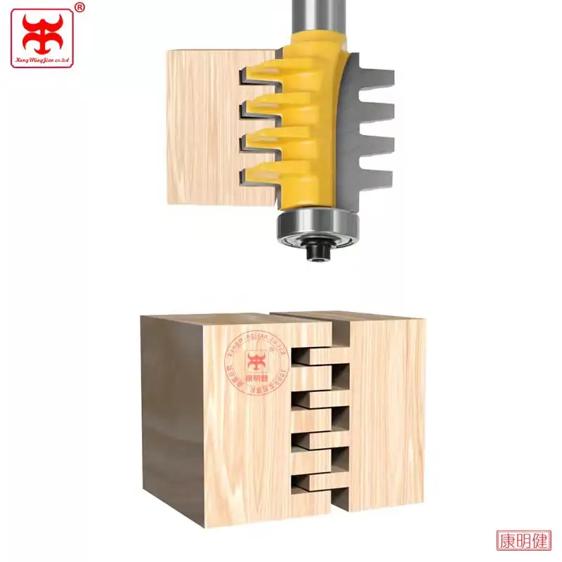 12mm 1/2 "1/4" 정강이 가로장 뒤집을 수 있는 손가락 합동 접착제 대패 조금 콘 장부 목공 맷돌로 가는 절단기 전력 공구 목제 대패 C