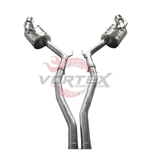 Système d'échappement complet en acier inoxydable Vortex Racing pour Jaguar XJ, pièces de modification pour amélioration des performances sonores - Product Image 4