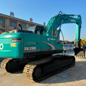 Excavatrice hydraulique Kobelco SK200 d'occasion, équipement de terrassement pour chantier, puissance élevée, performances stables, haute qualité - Product Image 1