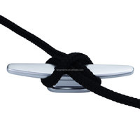 Crampon de bateau en aluminium bleu/argent, fixation optionnelle, étrier d'amarrage compact, antirouille, accessoire pour kayak, canoë, ligne d'amarrage