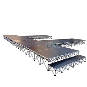 Scène modulaire avec podium en aluminium, scène simple et démontable en promotion - Product Image 1