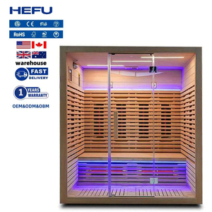Nouvelle Arrivée Sauna <span class=keywords><strong>Extérieur</strong></span> Moderne Conteneurisé Infrarouge <span class=keywords><strong>Solaire</strong></span> Grande Capacité 4-6 Personnes avec <span class=keywords><strong>Douche</strong></span> en <span class=keywords><strong>Bois</strong></span> Massif Numérique à Vendre - Product Image 1
