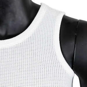 Débardeur Homme TOPSHOW Personnalisé avec Logo Brodé, en Tissu Gaufré Respirant, Idéal pour la Musculation, la Course et le <span class=keywords><strong>Fitness</strong></span> - Product Image 3