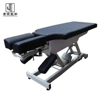Table de chiropratique électrique pour hôpital et école, en cuir PU, hauteur réglable, design moderne, physiothérapie