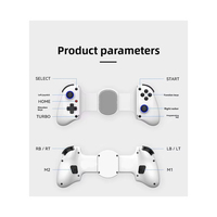 Manettes de jeu sans fil D11 avec gâchettes à effet Hall et boutons macro arrière pour jeux sur téléphone mobile