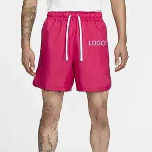 Logotipo personalizado Shorts de praia de secagem rápida para homens, calção de banho de alta qualidade para secagem rápida no verão