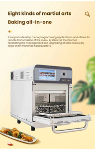 Forno Commerciale ad Alta Velocità per Pizza <span class=keywords><strong>da</strong></span> 12 Pollici, Sistema di Riscaldamento Ibrido, 432 Ricette Multilivello, Interno in Acciaio Inossidabile - Product Image 4