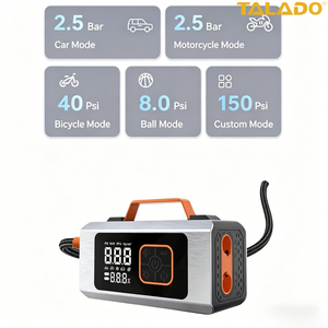 Mini Inflador de Neumáticos para Auto, Ahorra Espacio, Arrancador de Emergencia, Todo en Uno, Almacenamiento en el Maletero para Vehículo Personal, Preparación para Emergencias Diarias - Product Image 6