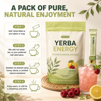 Private Label Yerba Mate Thee Kruiden, Duurzame Energie Verbeterde Mentale Duidelijkheid OEM ODM voor Dagelijkse Volwassen Gezondheid