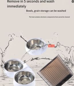 Интеллектуальная кормушка для домашних животных, автоматическая кормушка для собак с Wi-Fi-камерой, диспенсер для корма для кошек, дозатор кормушки для кошек, миски для собак - Product Image 3