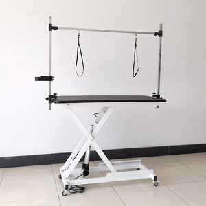Table de toilettage professionnelle EUR PET de luxe en acier inoxydable réglable et portable pour chiens et chats avec roues pour l'entretien des griffes et le nettoyage des poils d'animaux - Product Image 4