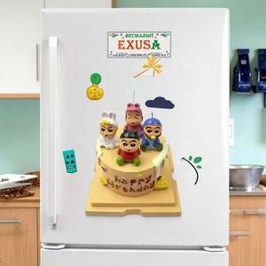 แม่เหล็กติดตู้เย็นรูปทรงสี่เหลี่ยมศิลปะเรซิ่นรักษ์โลกแบบกำหนดเอง ของที่ระลึกโพลีเรซิ่นตกแต่งสร้างสรรค์ พร้อมแม่เหล็กดึงดูดใจ - Product Image 3