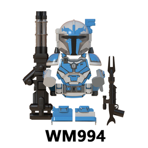 Vente chaude WM Anime Space Wars <span class=keywords><strong>Mandalorian</strong></span> Armored Warrior Mini DIY Cadeaux Enfants Jouets éducatifs en blocs de construction Jouets pour enfants - Product Image 4