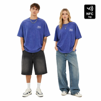 T-shirt Homme Oversize Rétro 100% Coton Épais, Impression DTG, Logo, Effet Délavé à l'Acide, Vintage, Personnalisé