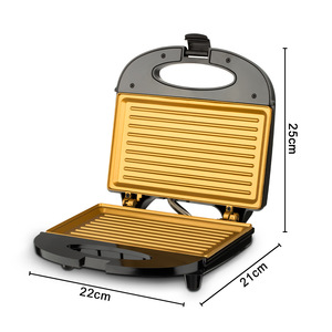 Grille électrique ronde antiadhésive à double plaque, appareil portable pour sandwichs et œufs, machine à sandwichs pour collations - Product Image 3
