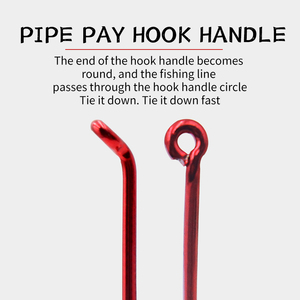 Logo personnalisé 4 # Hameçon de pêche en acier au carbone haute résistance pour pêche en mer, modèle 8/0 rouge, avec ardillon inversé et ardillons en <span class=keywords><strong>bec</strong></span>, matériel de pêche - Product Image 3