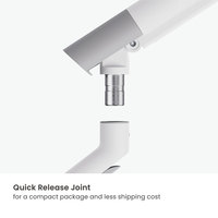 LDT105-C012 17 "-40" 11Kg Slanke Mechanische Veerondersteunde Monitor Arm Verstelbare Computer Vesa Mount Enkele Monitor Standaard Beugel