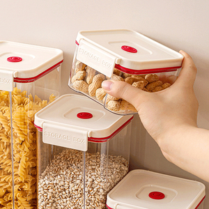 Rõ Ràng Nhựa Ngũ Cốc Tiết Kiệm Hộp <span class=keywords><strong>Container</strong></span> Với Nắp Kín Thực Phẩm Lưu Trữ <span class=keywords><strong>Container</strong></span> Cho Nhà Bếp - Product Image 4