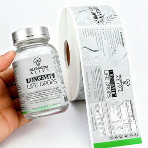 Изготовление этикеток на заказ: износостойкие, для рецептов, медицинские, для аптек, белые, из ПЭТ, прозрачные, для стеклянных бутылок - Product Image 3