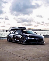 Nouveau Spoiler Avant en Fibre de Carbone à Visser avec Boulons Inclus pour Audi R8 2008-2015 Génération 1 Type 42 Style V