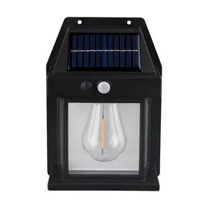 Factory sale Outdoor Solar Garden Light Tungsten Wall Light Waterproof Solar Outdoor Light With Motion Sensor