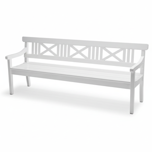 Restaurant d'hôtel de patio extérieur, école, parc, table moderne en bois de pique-nique de parc avec le banc avec la dernière couleur blanche de conception - Product Image 1