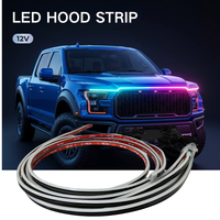 Kingshowstar Bande lumineuse LED RGB 12V pour capot, flexible, DRL, étanche IP68, dynamique, nouvelle, universelle pour voiture, camion, SUV