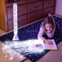 Tubes Snoezelen multisensoriels, colonne d'eau sur pied, lampe à fibres optiques, tapis lumineux étoilé, lumière pour chambre d'autisme