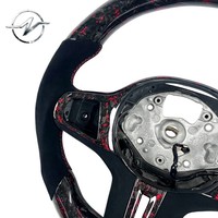 Volant sport en fibre de carbone chauffant à 3 branches avec palettes de changement de vitesse de 35 mm, couleurs personnalisables, pour BMW G22/G42/G29/G20 M340i