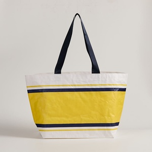 Wholesale Durable Custom Printed Reusable Large PP Woven Laminated Tarpaulin Advertising Storage Beach Shopping Tote Bag - Product Image 2