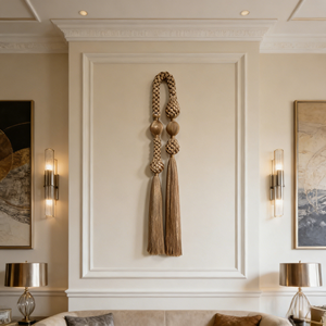 <span class=keywords><strong>D</strong></span>écoration murale en macramé à franges multicolores personnalisées, <span class=keywords><strong>d</strong></span>écoration suspendue pour la maison, salon, mariage - Product Image 1