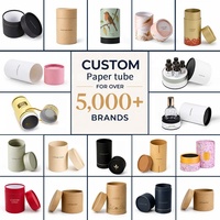 Empaque de Tubo de Papel Personalizado, Tubo de Papel Kraft Ecológico con Logotipo Personalizado para Empaque de Regalos Premium