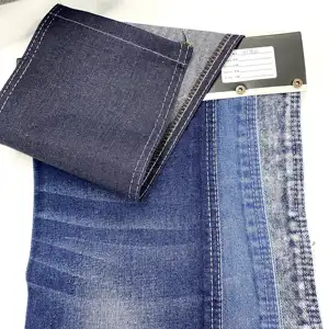 Saco de camisa tecido liso para vestido jeans atacado de fábrica 3 1 Sarja de mistura de poliéster de algodão reto tecido tricot jeans