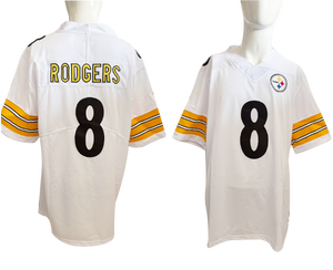 Groothandel Kwaliteit Pittsburgh American Football Jersey 4 # Dk Metcalf 8 # Aaron Rodgers Borduurwerk Jersey Snel Droog En Ademend - Product Image 5