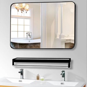 <span class=keywords><strong>80x100</strong></span> Rectangle en alliage d'aluminium <span class=keywords><strong>cadre</strong></span> tenture murale salle de bain miroir rustique ferme décor à la maison nouveau 2025 livraison directe en gros - Product Image 2