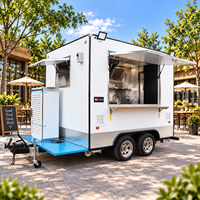 2026 Machines de restauration mobile pour le commerce de rue : Remorque à crème glacée, Chariot à hot-dogs, Chariot à café, Bars mobiles, Remorque food truck carrée